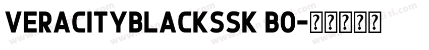 VeracityBlackSSK Bo字体转换
